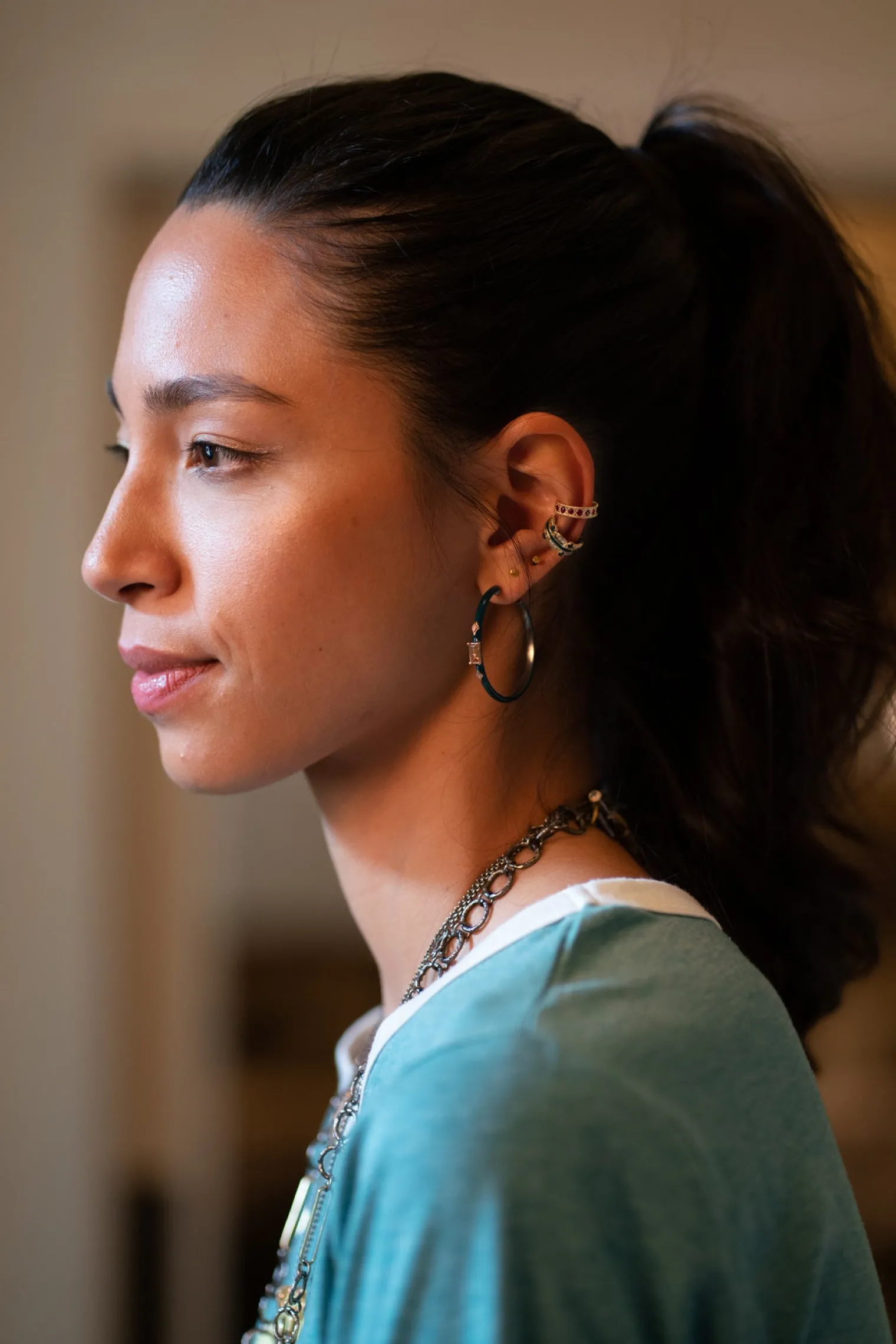 Yellow Gold Ear Cuff Earring