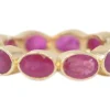 Yellow Gold with Rubies Stack Ring